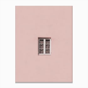 Pink Window Print Canvas Print