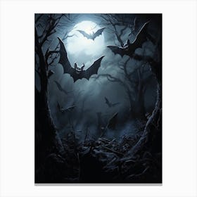 Bat Cave Realistic 2 Canvas Print