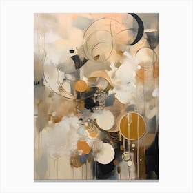 Autumn neutral Abstract Painting Canvas Print