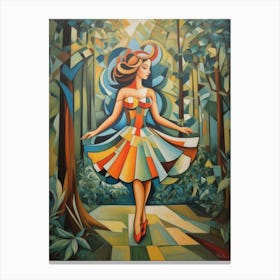 Dancer In The Woods Canvas Print