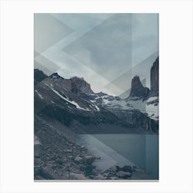 Landscapes Scattered 4 Torres del Paine Canvas Print
