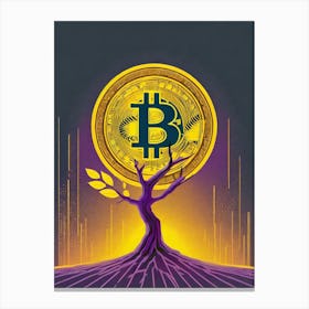 Bitcoin Tree Canvas Print