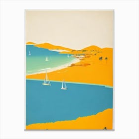 Galley Bay Beach Antigua Midcentury Canvas Print