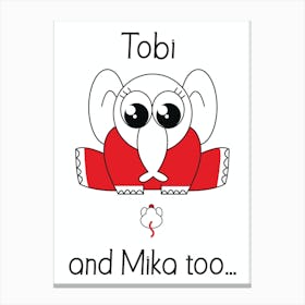 Tobi and Mika Canvas Print