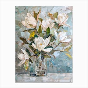 A World Of Flowers Magnolia 4 Painting Canvas Print