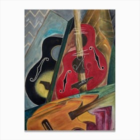 Dining Room Wall Art, Guitars Canvas Print