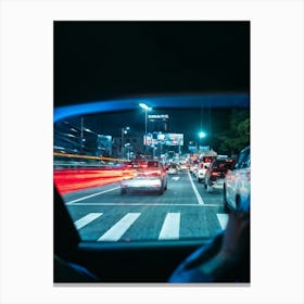 Vehicle View Transportation Drive Car Auto Mirror Vision Driver Street Landscape Traffic (14) Canvas Print