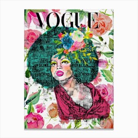 Diana Ross Vouge Canvas Print