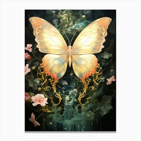 Floral Fantasy Butterfly Incest Canvas Print