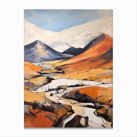 Creag Meagaidh Scotland Mountain Painting Canvas Print