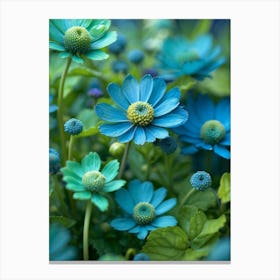 Blue Flowers 4 Canvas Print