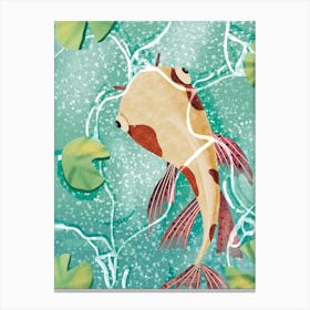Koi Fish,Japan Style Canvas Print
