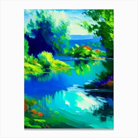 Lagoon Landscapes Waterscape Impressionism 1 Canvas Print