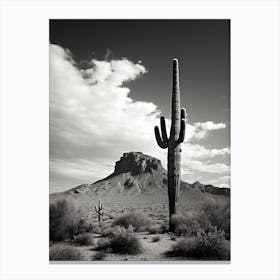 Arizona, Usa, Black And White Analogue Photograph 4 Canvas Print