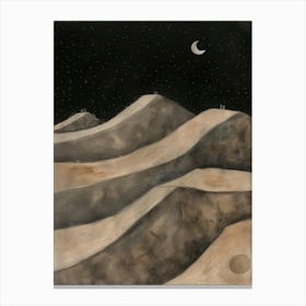 Night In The Desert Canvas Print