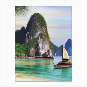 Ko Yao Yai Thailand Soft Colours Tropical Destination Canvas Print