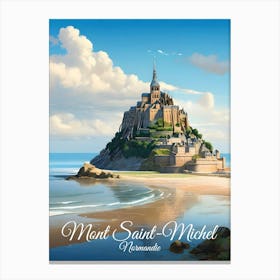 Mont Saint Michel Normandy Canvas Print