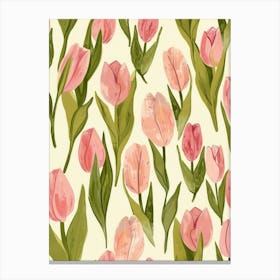 Pink Tulips 3 Canvas Print