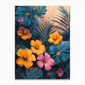 Tropical Flowers 2 Canvas Print