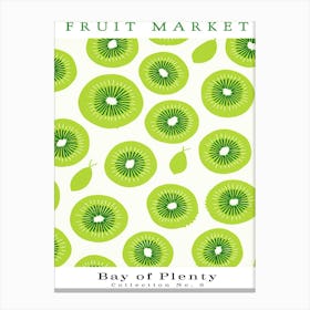 Kiwi Fruit Poster Gift Bay Of Plenty Market Canvas Print