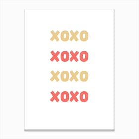 Xoxo design Canvas Print