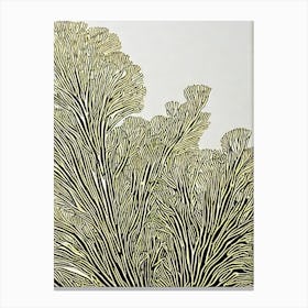 Acropora Suharsonoi Ii Linocut Canvas Print