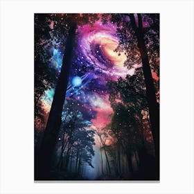 Galaxy Forest 1 Canvas Print