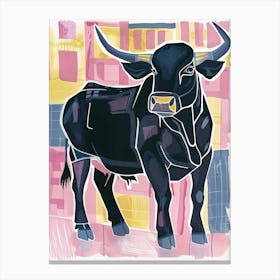 Bull Illustration 4 Canvas Print