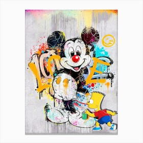 Mickey Love Canvas Print