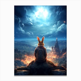 Rabbit In The Sky 1 Canvas Print