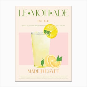 Lemonade Mid Century Canvas Print