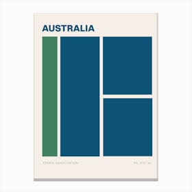 Australia Tennis League Canvas Print