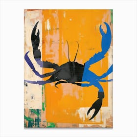 Crab 4 Cut Out Collage Canvas Print