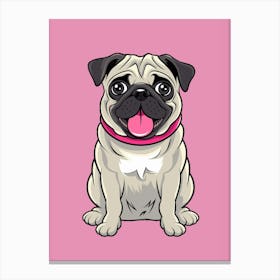 Cute Pug Canvas Print