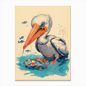 Pelican 5 Canvas Print