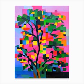 Southern Magnolia Tree Cubist 1 Canvas Print