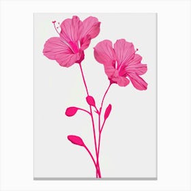 Hot Pink Geranium 2 Canvas Print