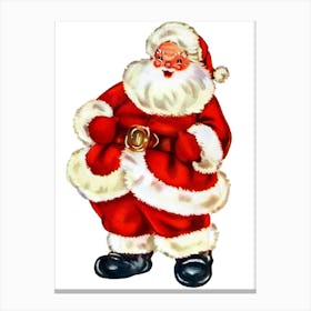 Happy Santa Canvas Print