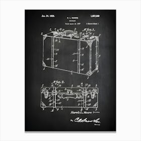 Suitcase Decor, Suitcase Art, Travel Decor, Travel Patent Print, Suitcase Patent, Vintage Suitcase Print, Retro Suitcase Art,Suitcase, Ht2691 1 Canvas Print