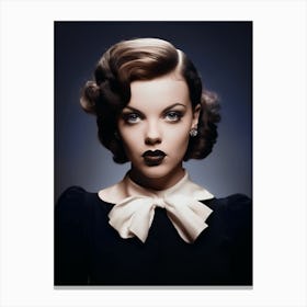 Color Photograph Of Judy Garland 2 Canvas Print
