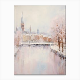 Dreamy Winter Painting Inverness United Kingdom 2 Canvas Print