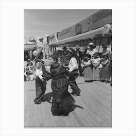 Untitled Photo, Possibly Related To Native Spanish American Dance, Fiesta, Taos, New Mexico By Russell Lee Canvas Print