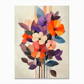 Abstract Flowers Canvas Print 4 Canvas Print