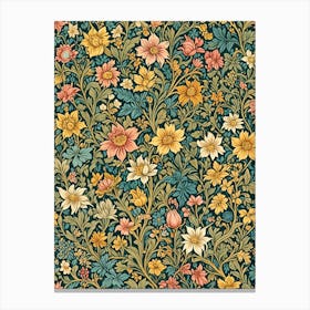 Floral Wallpaper Canvas Print