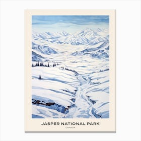 Jasper National Park Canada 4 Poster Canvas Print