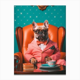 A French Bulldog Dog 7 Canvas Print