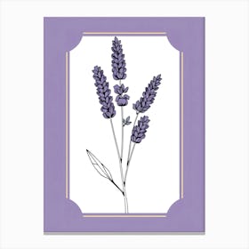 Lavender Flower - Creative Illustration Leinwandbild