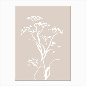 Lily Of The Valley Scandinavian Abstract Canvas Print