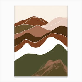 Abstract Mountains 12 Canvas Print