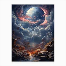 Moonlight In The Sky Canvas Print